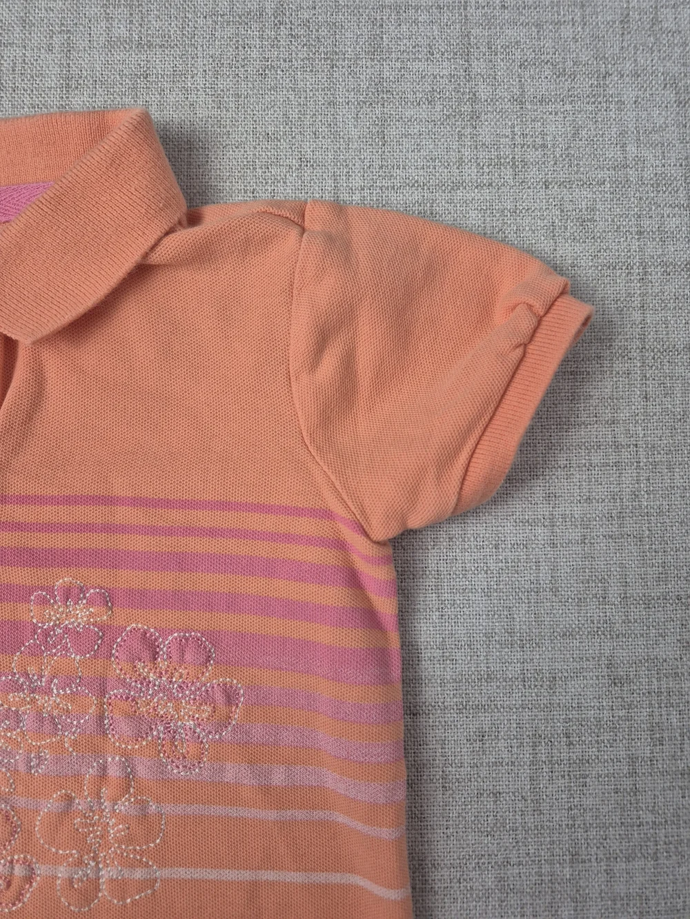 Vintage Y2K Old Navy Toddler Girls Tropical Floral Polo Shirt 3T​
